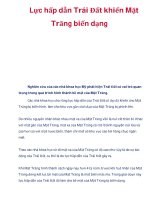 Lực hấp dẫn Trái Đất khiến Mặt Trăng biến dạng docx