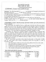 ĐỀ THI HKI NĂM 2011 MÔN: ANH VĂN – ĐỀ 2 pot