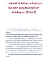 Vài nét về kiểm tra đánh giá học sinh bằng trắc nghiệm khách quan (Phần 2) ppsx