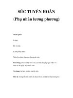 SÚC TUYỀN HOÀN (Phụ nhân lương phương) pot