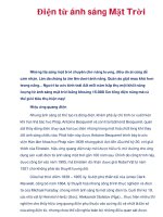 Điện từ ánh sáng Mặt Trời ppt