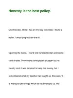 Honesty is the best policy docx