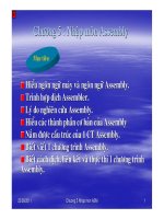 GIÁO TRÌNH CẤU TRÚC MÁY TÍNH LẬP TRÌNH HỢP NGỮ_CHƯƠNG 5 Nhập môn Assembly pot