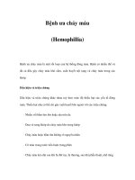 Bệnh ưa chảy máu (Hemophillia) doc