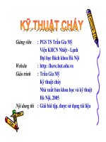 Bài giảng - Kỹ thuật cháy - chương 1 pps