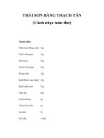 THÁI SƠN BÀNG THẠCH TÁN (Cảnh nhạc toàn thư) potx