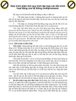 Giáo trình phân tích quy trình tập hợp các tiến trình hoạt động của hệ thống multiprocessor p1 doc