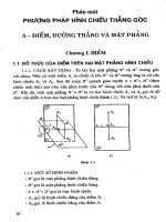 Hình học họa hình - Phần 1 Phương pháp hình chiếu thẳng góc - Chương 1 ppt