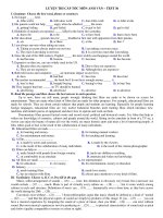 LUYỆN THI CẤP TỐC MÔN ANH VĂN – TEST 36 pdf