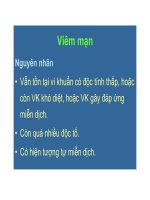 Bài giảng bệnh học viêm part 9 doc