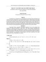 Báo cáo nghiên cứu khoa học: 