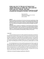 Báo cáo nghiên cứu khoa học: 