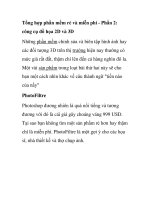 Tổng hợp phần mềm rẻ và miễn phí - Phần 2: công cụ đồ họa 2D và 3D pps