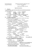 BỘ ĐỀ THI SỐ 02 ppsx
