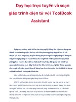 Dạy học trực tuyến và soạn giáo trình điện tử với ToolBook Assistant potx