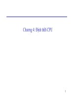 HỆ ĐIỀU HÀNH_CHƯƠNG 4 Định thời CPU potx