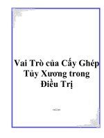 Vai Trò của Cấy Ghép Tủy Xương trong Điều Trị doc