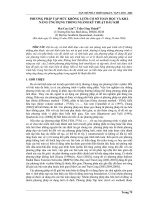 Báo cáo nghiên cứu khoa học: 