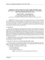 Báo cáo nghiên cứu khoa học: 