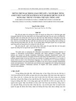 Báo cáo nghiên cứu khoa học: 