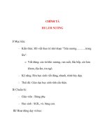 Giáo án lớp 4: CHÍNH TẢ ĐI LÀM NƯƠNG doc