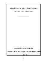 skkn tìm hiểu bài toán cức trị hình học giải tích trong mặt phẳng oxy