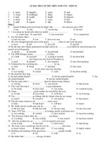 LUYỆN THI CẤP TỐC MÔN ANH VĂN – TEST 15 docx