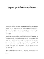 Ung thư gan: biểu hiện và chẩn đoán ppt