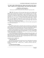 Báo cáo nghiên cứu khoa học: 