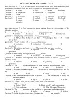 LUYỆN THI CẤP TỐC MÔN ANH VĂN – TEST 31 pot