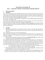 Bài giảng môn học Luật Quốc Tế