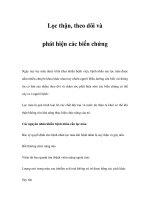 Lọc thận, theo dõi và phát hiện các biến chứng pps