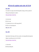 Đề thi trắc nghiệm môn sinh: đề số 68 docx