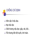Bài giảng THÔNG TiỂU DẪN LƯU NƯỚC TiỂU RỬA BÀNG QUANG part 3 pps