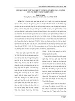 Báo cáo nghiên cứu khoa học: 