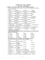 MONTHLY TEST FOR NOVEMBER pptx