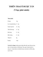 THIÊN THAI Ô DƯỢC TÁN (Y học phát minh) potx