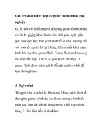 Giải trí cuối tuần: Top 10 game flash online gây nghiện potx