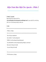 Thủ thuật sử dụng máy tính: Kiện Toàn Bảo Mật Cho Apache - Phần 2 pot