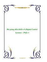 Bài giảng điều khiển số (Digital Control Systems) - Phần 4 docx