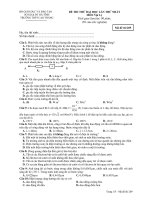 ĐỀ THI THỬ ĐẠI HỌC LẦN THỨ NHẤT MÔN Vật Lý - Mã đề thi 209 pot