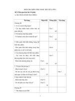 KIỂM TRA MÔN CÔNG NGHỆ, HỌC KÌ II, LỚP 6 Đề 1 pot