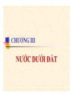 Bài giảng ĐỊA CHẤT CÔNG TRÌNH - Chương 3 Nước dưới đất pot