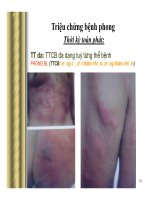 Bài giảng bệnh phong part 4 ppsx