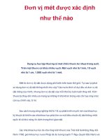 Đơn vị mét được xác định như thế nào pptx