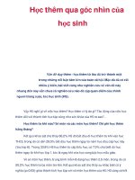 Học thêm qua góc nhìn của học sinh docx