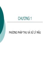 Chương 1: Phương pháp thu và xử lí mẫu pdf