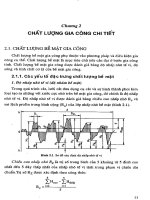Giáo trình công nghệ chế tạo máy - Phần 1 Những vấn đề cơ sở của công nghệ chế tạo máy - Chương 2 potx