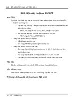 BÀI GIẢNG THỰC HÀNH LẬP TRÌNH WEB 2 - BÀI 9 doc