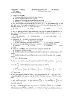 Đề thi thử đại học Môn vật lí - Mã đề 122 ppt